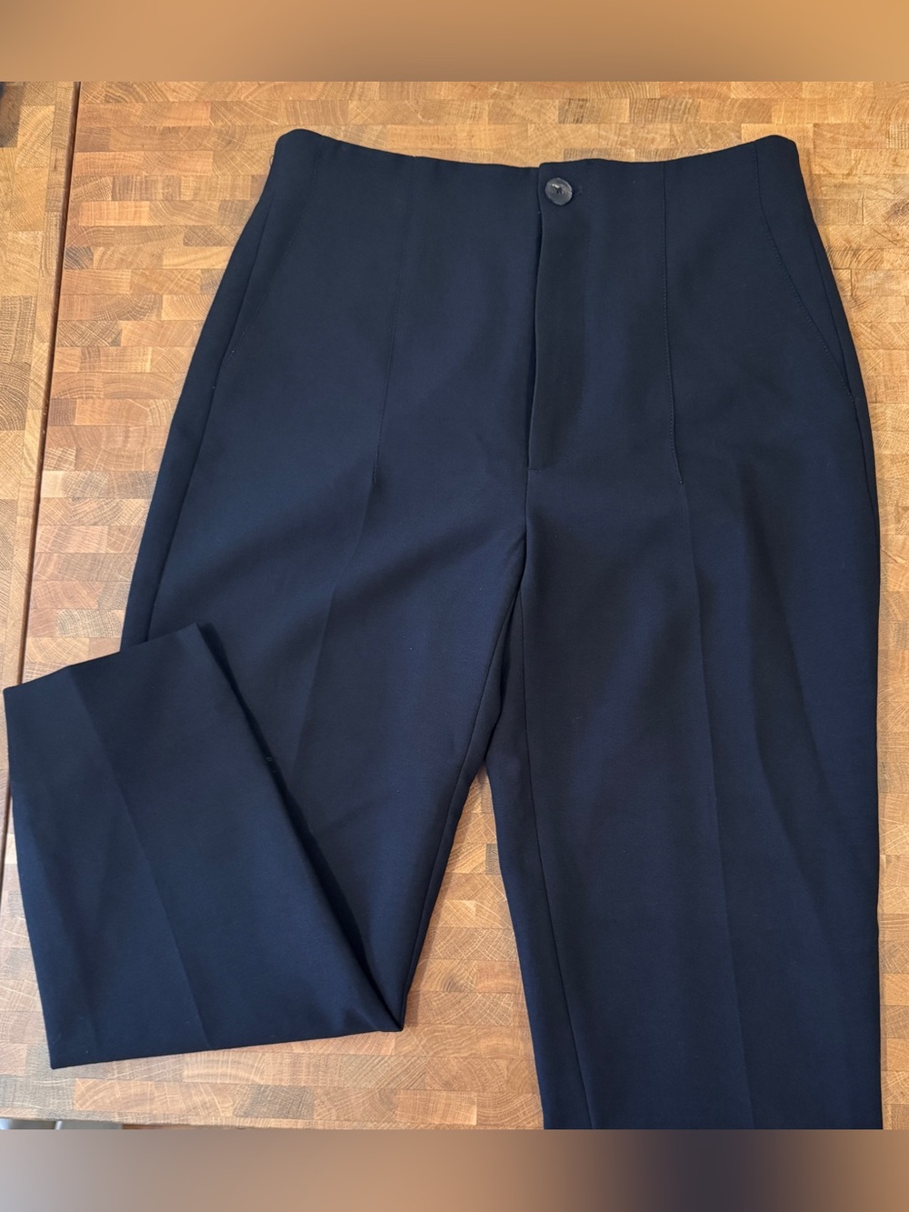 Zara Women's black Straight-Leg Dress Trousers
